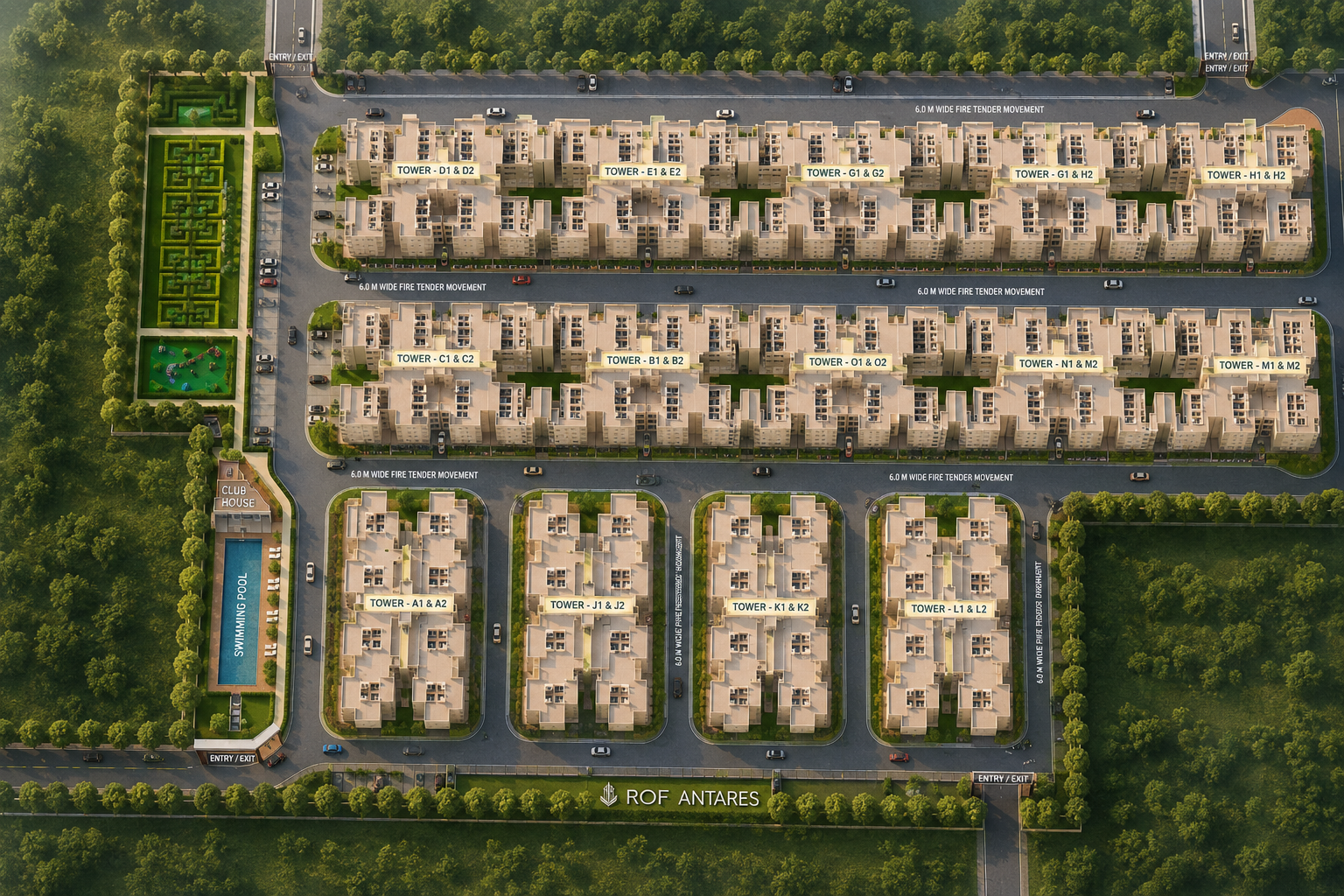 ROF Antares Sector 7B Sohna – Official Site Plan