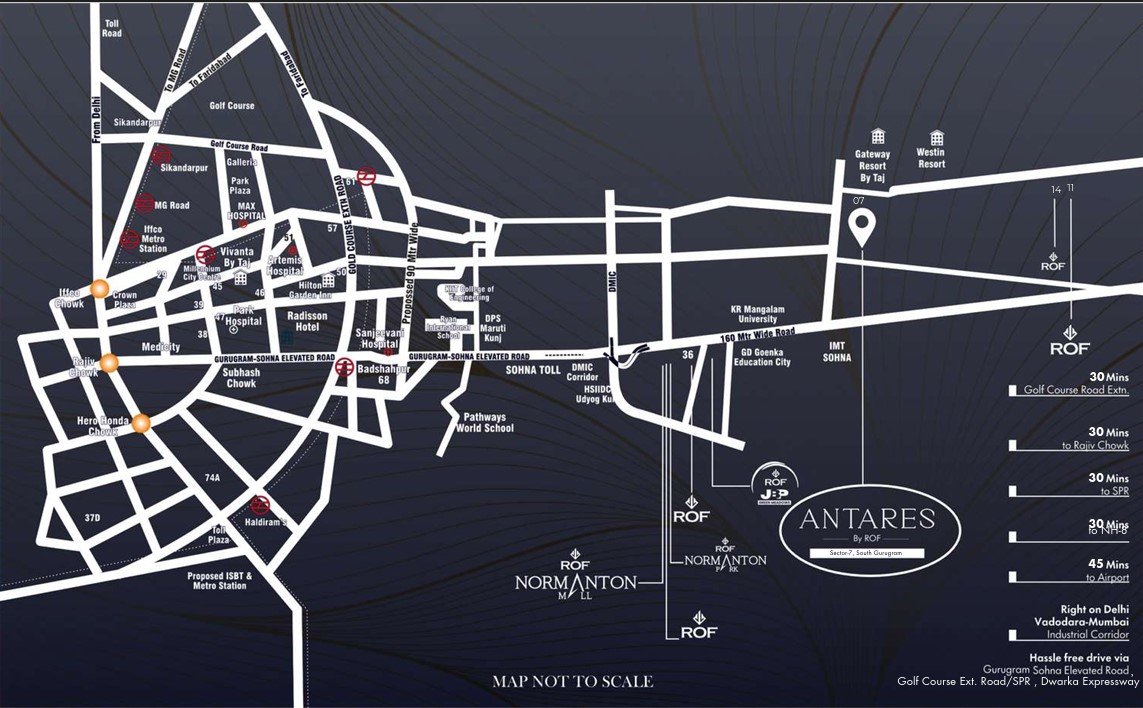ROF Antares Sector 7B Sohna – Official Site Plan